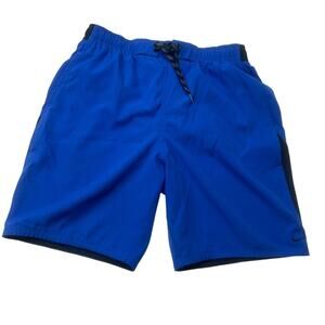 Nike Contend Repel Swim Shorts Trunks Blue Lined Board Short Men's Large Pockets